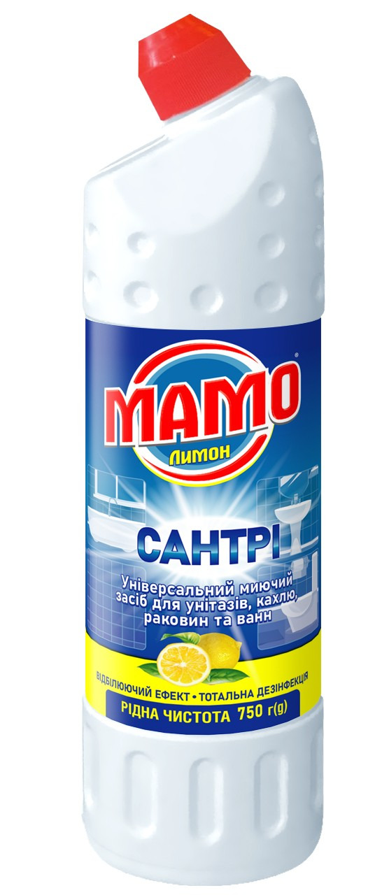 Універсальний миючий засіб для унітазів, кахлю, раковин та ван MAMO лимон